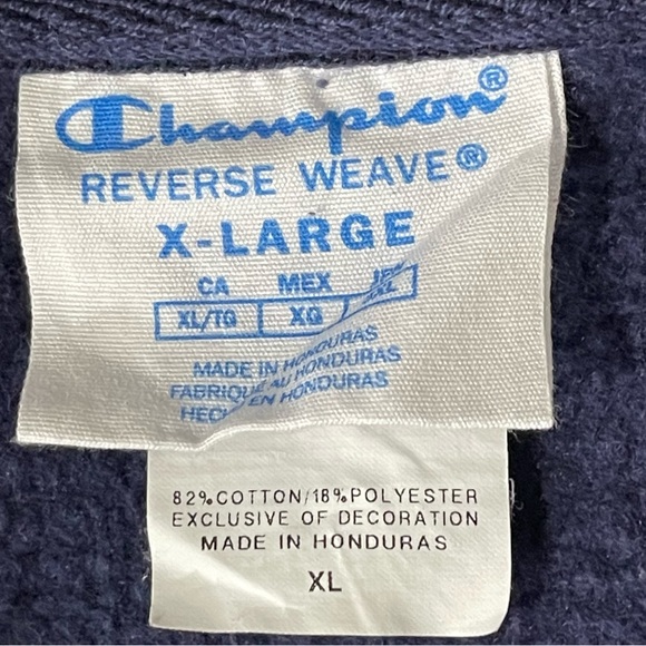 *Champion Women's Blue Crewnecks Sweatshirt Sz XL - Picture 7 of 7